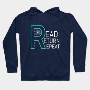 Librarian - read return repeat Hoodie